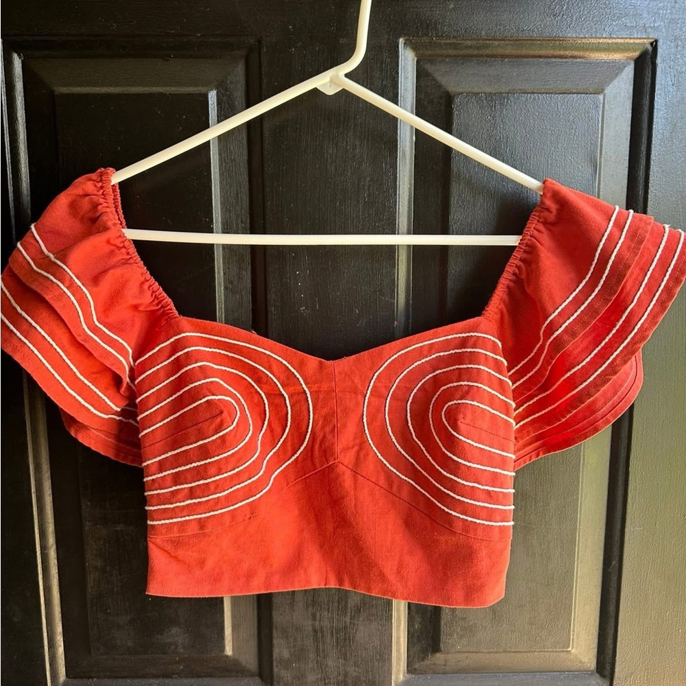 Strut & Bolt Linen Crop Size Small